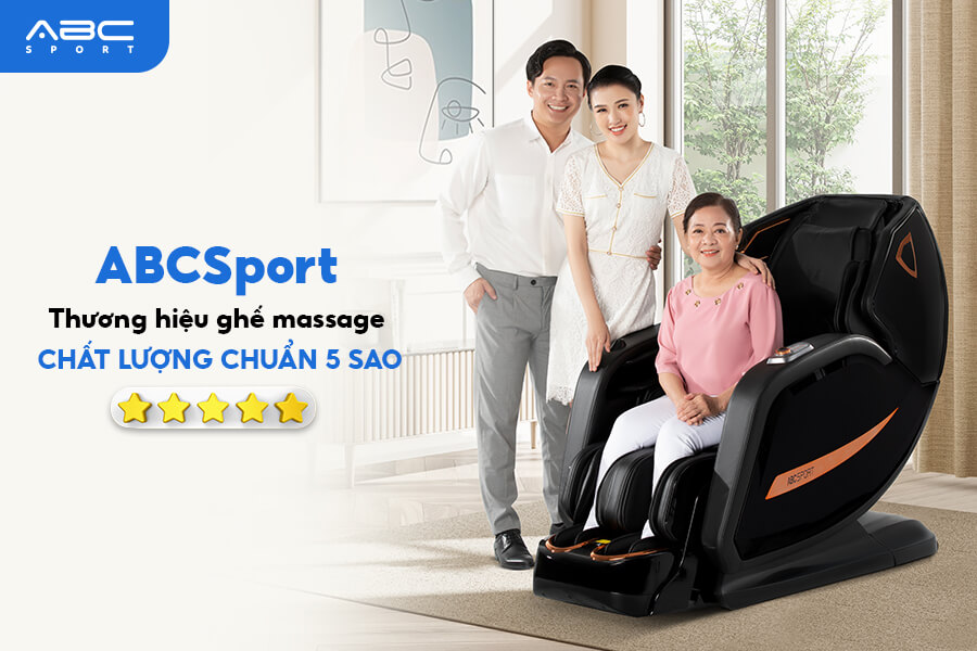 Ghế massage Biên Hòa ABCSport chính hãng chuẩn 5 sao