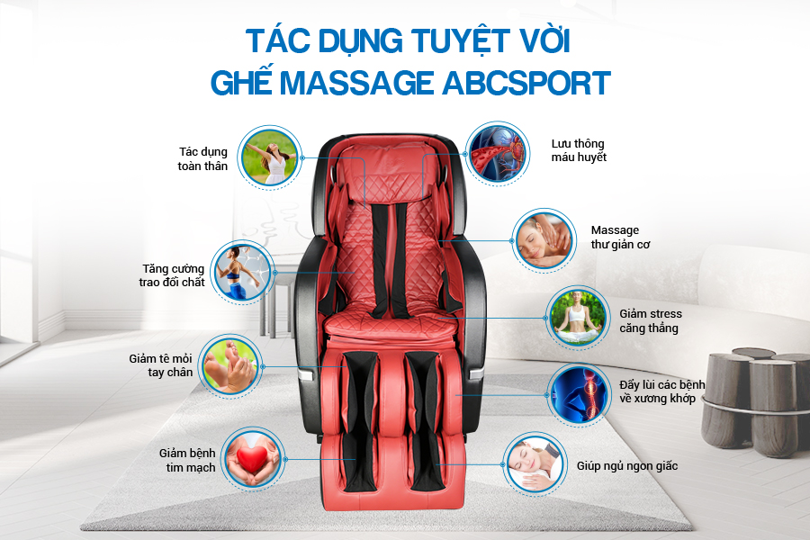 Lợi ích khi sử dụng ghế massage S2