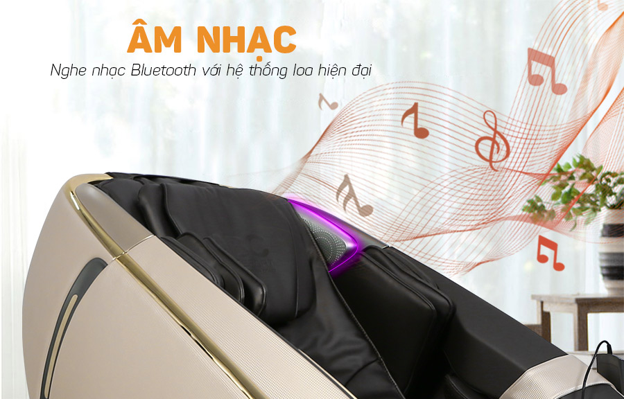 Ghế massage kết nối bluetooth nghe nhạc