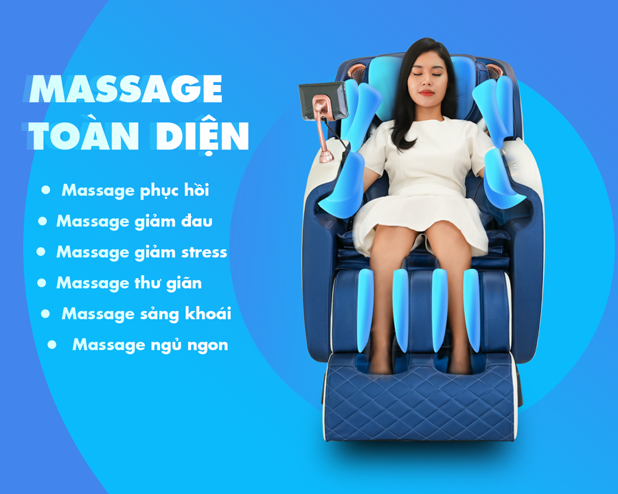 Các bài massage tự động của ghế massage A5