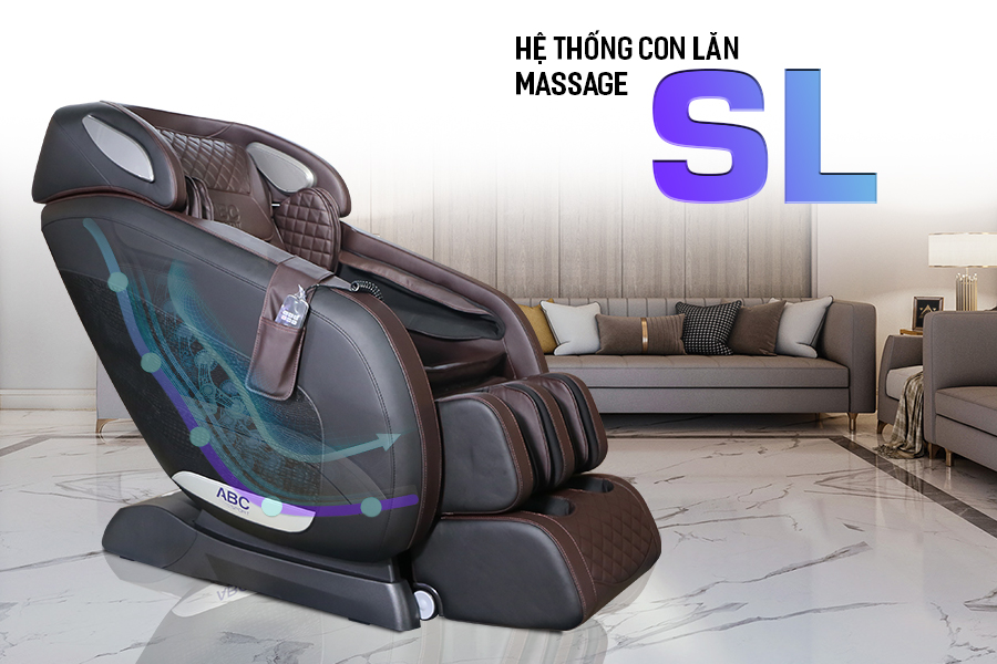 Ghế massage có khung sườn SL, con lă 3D