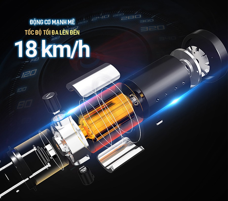 Máy chạy bộ vận tốc cao 18km/h